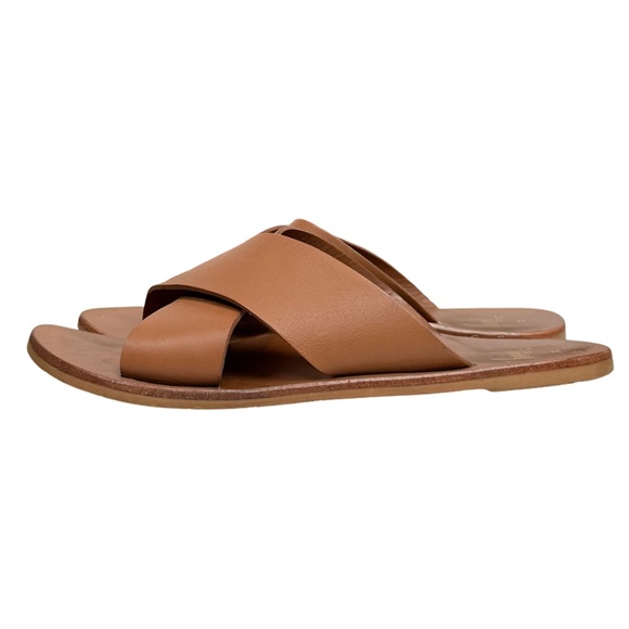 Beek Palila Tan Leather Slide Sandals Women’s Size 8 - Picture 5 of 8